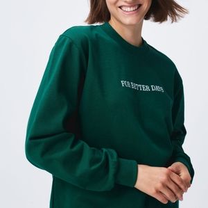 Organic Sweatshirt in BLACK unisex 100 percent cotton